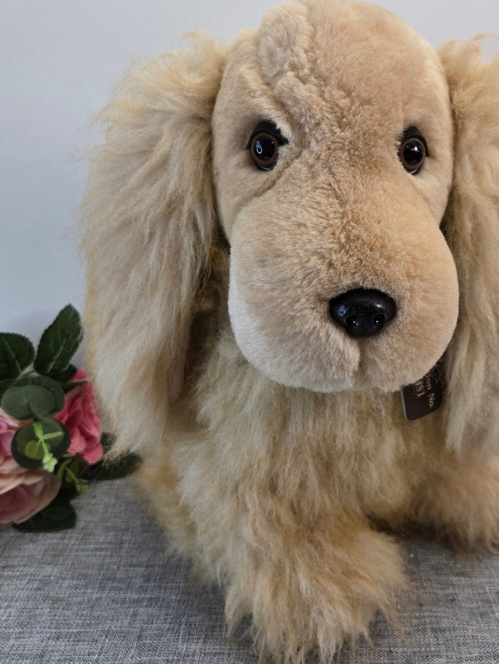 Vtg 1985 Cocker Spaniel Plush‎ Stuffed Animal IKC Polar Puff 24K Special Effects
